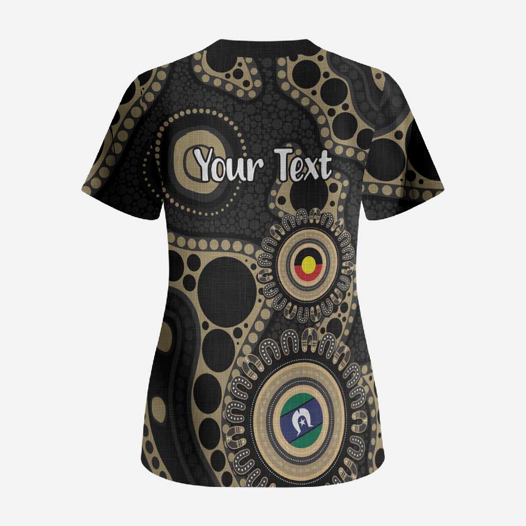 Collingwood NAIDOC Week 2026 Personalised Scrub Top 50 Years of Deadly Aboriginal Art