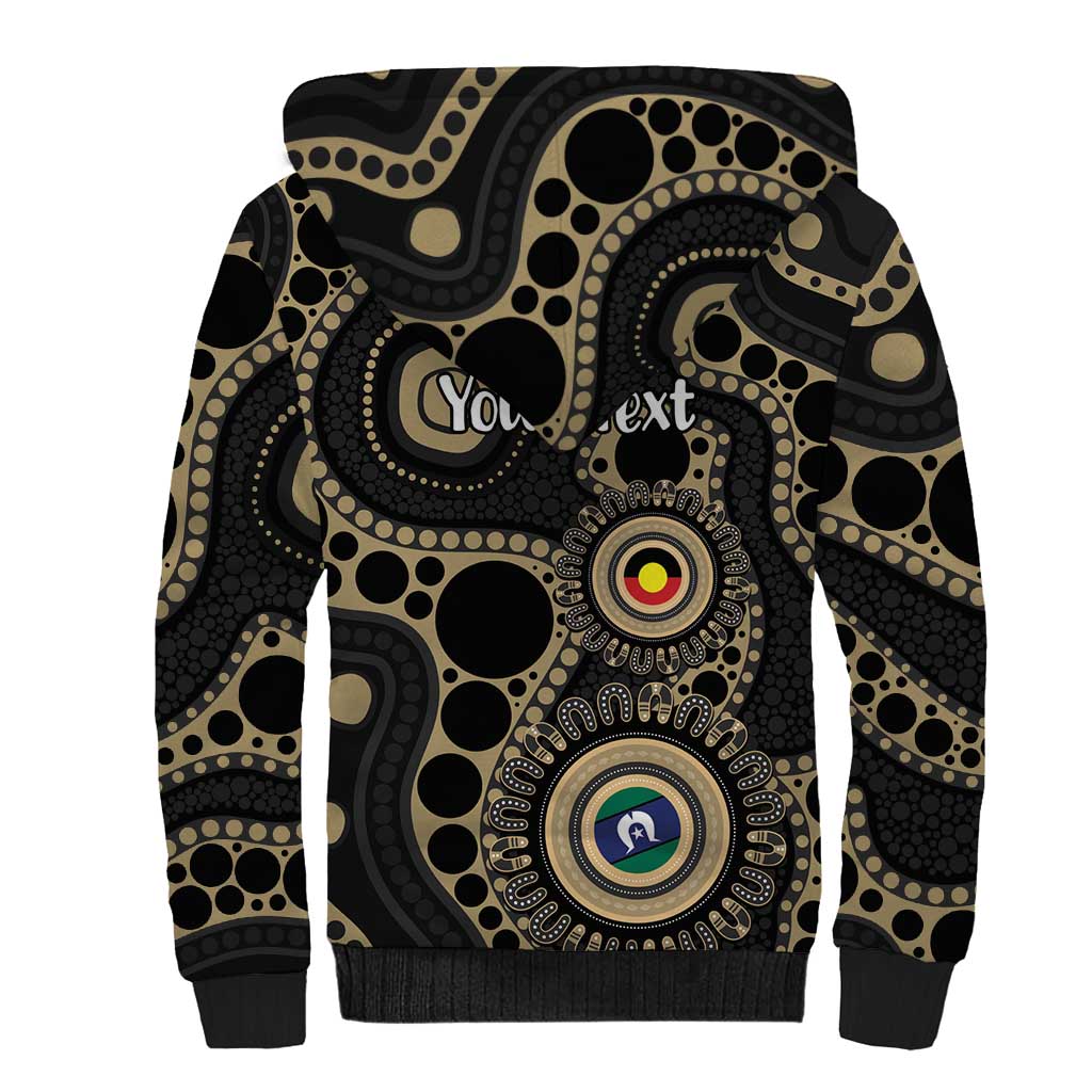 Collingwood NAIDOC Week 2026 Personalised Sherpa Hoodie 50 Years of Deadly Aboriginal Art