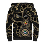 Collingwood NAIDOC Week 2026 Personalised Sherpa Hoodie 50 Years of Deadly Aboriginal Art