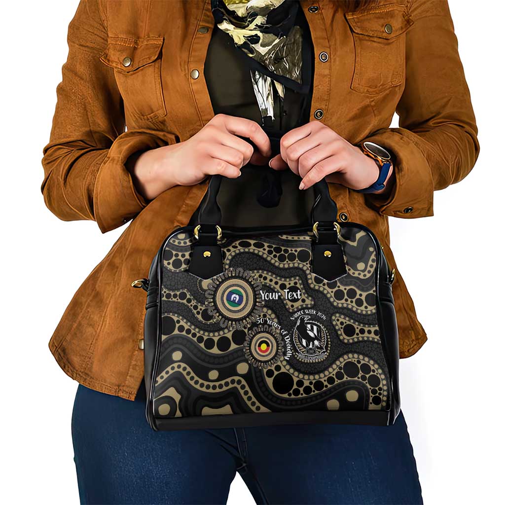 Collingwood NAIDOC Week 2026 Personalised Shoulder Handbag 50 Years of Deadly Aboriginal Art
