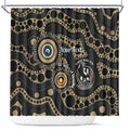 Collingwood NAIDOC Week 2026 Personalised Shower Curtain 50 Years of Deadly Aboriginal Art
