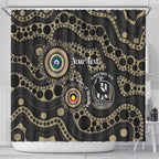 Collingwood NAIDOC Week 2026 Personalised Shower Curtain 50 Years of Deadly Aboriginal Art