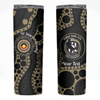 Collingwood NAIDOC Week 2026 Personalised Skinny Tumbler 50 Years of Deadly Aboriginal Art