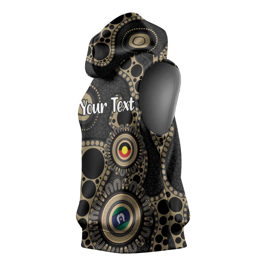 Collingwood NAIDOC Week 2026 Personalised Sleeveless Hoodie 50 Years of Deadly Aboriginal Art
