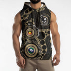 Collingwood NAIDOC Week 2026 Personalised Sleeveless Hoodie 50 Years of Deadly Aboriginal Art
