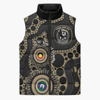 Collingwood NAIDOC Week 2026 Personalised Sleeveless Puffer Jacket 50 Years of Deadly Aboriginal Art
