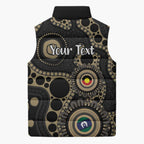Collingwood NAIDOC Week 2026 Personalised Sleeveless Puffer Jacket 50 Years of Deadly Aboriginal Art