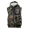 Collingwood NAIDOC Week 2026 Personalised Sleeveless Zip Hoodie 50 Years of Deadly Aboriginal Art