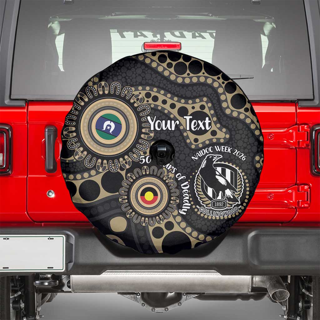 Collingwood NAIDOC Week 2026 Personalised Spare Tire Cover 50 Years of Deadly Aboriginal Art