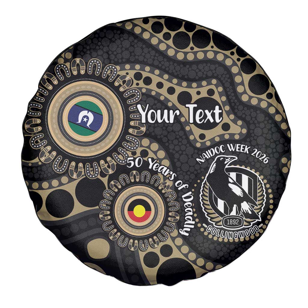 Collingwood NAIDOC Week 2026 Personalised Spare Tire Cover 50 Years of Deadly Aboriginal Art