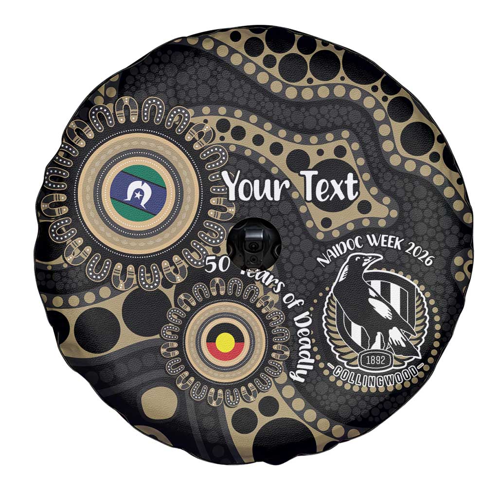Collingwood NAIDOC Week 2026 Personalised Spare Tire Cover 50 Years of Deadly Aboriginal Art