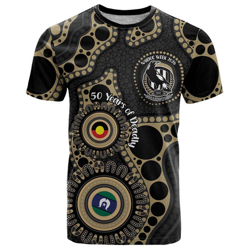 Collingwood NAIDOC Week 2026 Personalised T Shirt 50 Years of Deadly Aboriginal Art