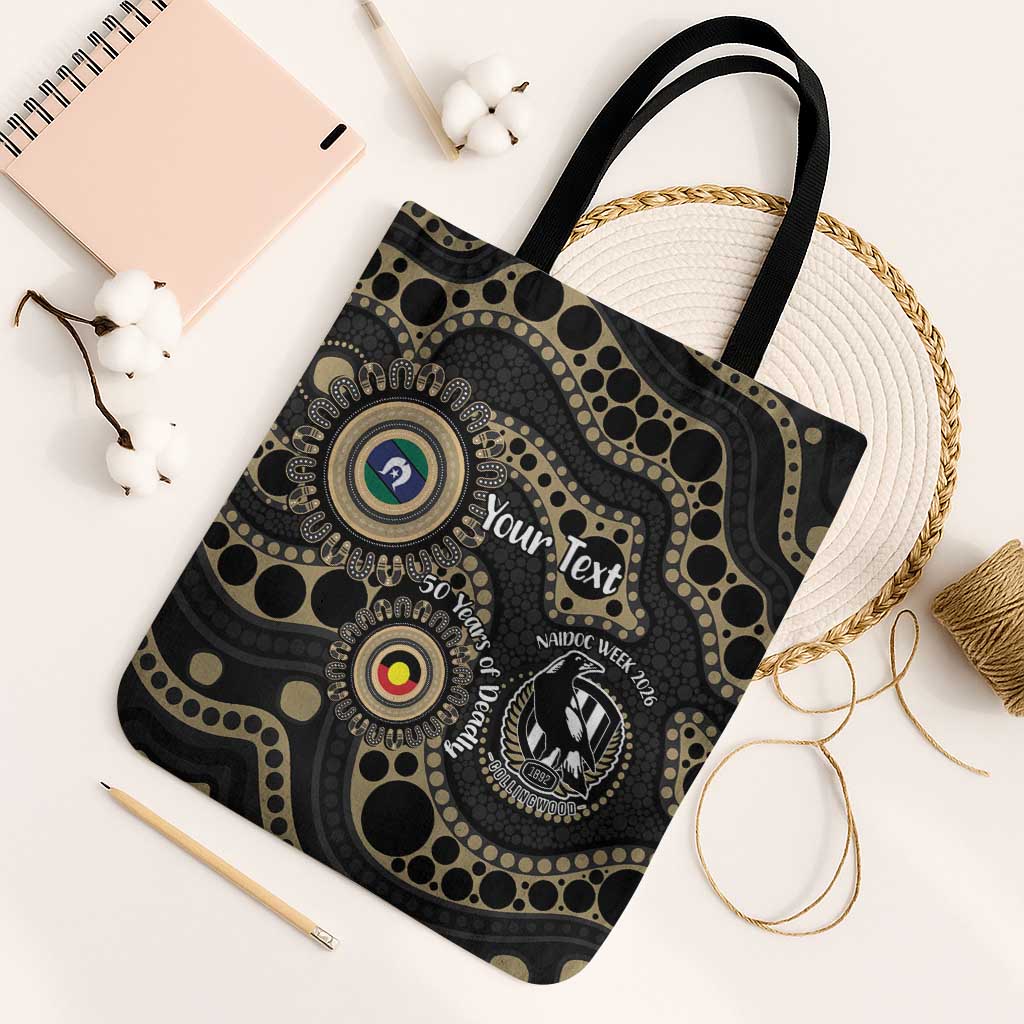 Collingwood NAIDOC Week 2026 Personalised Tote Bag 50 Years of Deadly Aboriginal Art