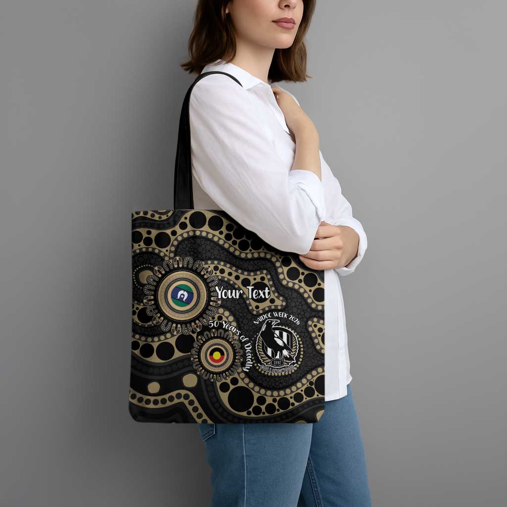 Collingwood NAIDOC Week 2026 Personalised Tote Bag 50 Years of Deadly Aboriginal Art