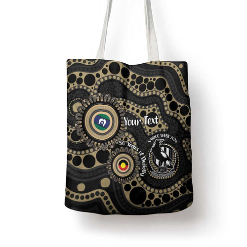 Collingwood NAIDOC Week 2026 Personalised Tote Bag 50 Years of Deadly Aboriginal Art