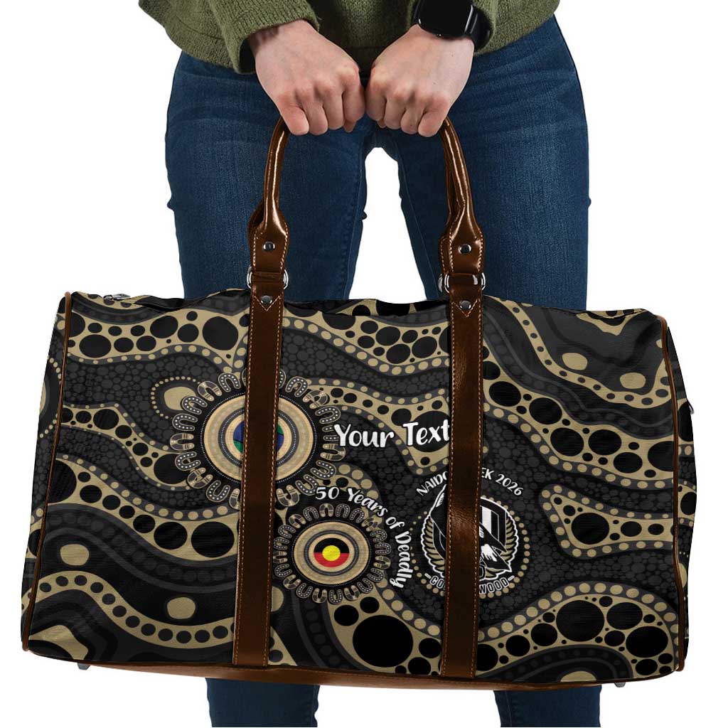 Collingwood NAIDOC Week 2026 Personalised Travel Bag 50 Years of Deadly Aboriginal Art