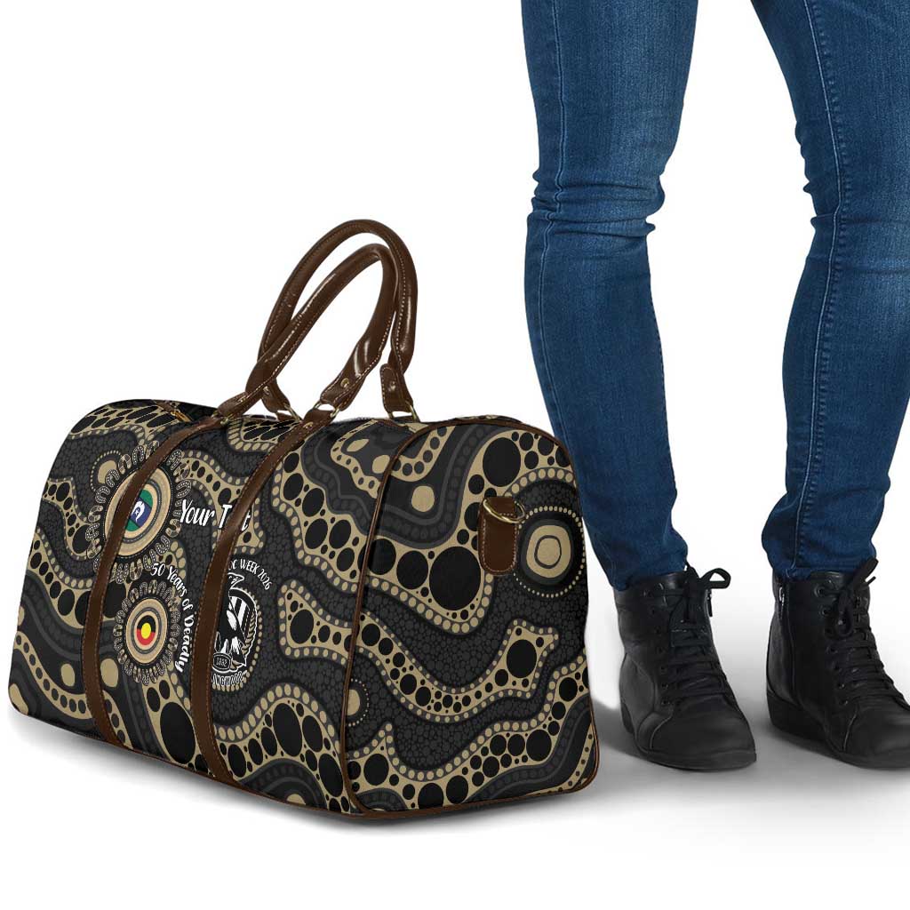 Collingwood NAIDOC Week 2026 Personalised Travel Bag 50 Years of Deadly Aboriginal Art