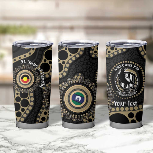Collingwood NAIDOC Week 2026 Personalised Tumbler Cup 50 Years of Deadly Aboriginal Art