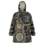 Collingwood NAIDOC Week 2026 Personalised Wearable Blanket Hoodie 50 Years of Deadly Aboriginal Art