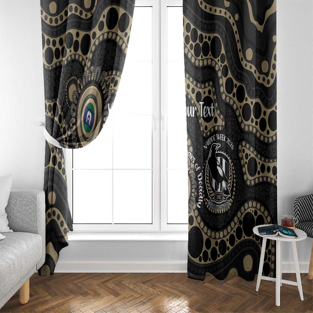 Collingwood NAIDOC Week 2026 Personalised Window Curtain 50 Years of Deadly Aboriginal Art