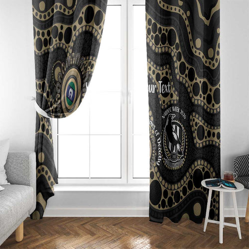 Collingwood NAIDOC Week 2026 Personalised Window Curtain 50 Years of Deadly Aboriginal Art