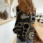 Collingwood NAIDOC Week 2026 Personalised Women Casual Shirt 50 Years of Deadly Aboriginal Art