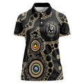 Collingwood NAIDOC Week 2026 Personalised Women Polo Shirt 50 Years of Deadly Aboriginal Art