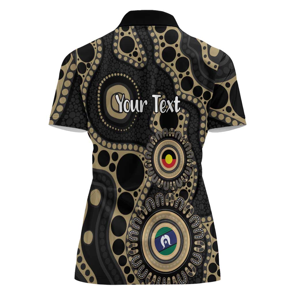 Collingwood NAIDOC Week 2026 Personalised Women Polo Shirt 50 Years of Deadly Aboriginal Art