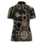Collingwood NAIDOC Week 2026 Personalised Women Polo Shirt 50 Years of Deadly Aboriginal Art