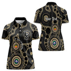 Collingwood NAIDOC Week 2026 Personalised Women Polo Shirt 50 Years of Deadly Aboriginal Art