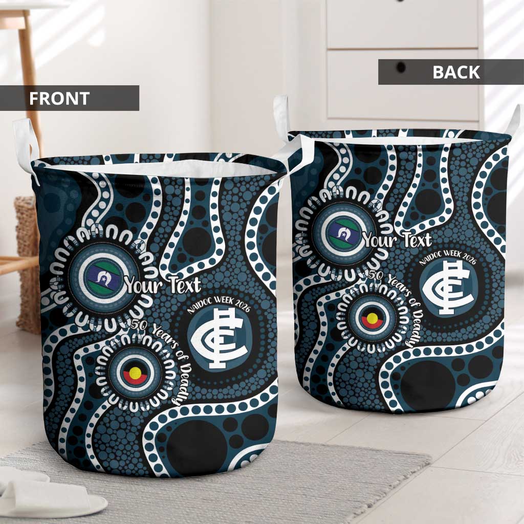Carlton NAIDOC Week 2026 Personalised Laundry Basket 50 Years of Deadly Aboriginal Art