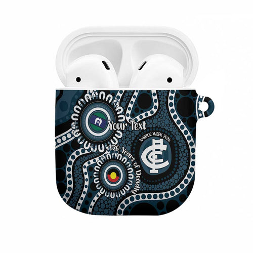 Carlton NAIDOC Week 2026 Personalised AirPods Case 50 Years of Deadly Aboriginal Art
