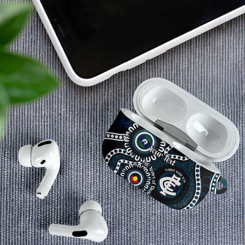 Carlton NAIDOC Week 2026 Personalised AirPods Case 50 Years of Deadly Aboriginal Art