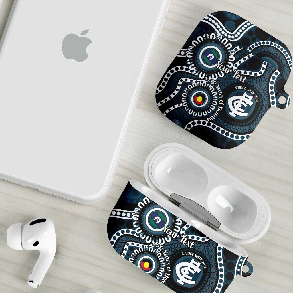 Carlton NAIDOC Week 2026 Personalised AirPods Case 50 Years of Deadly Aboriginal Art