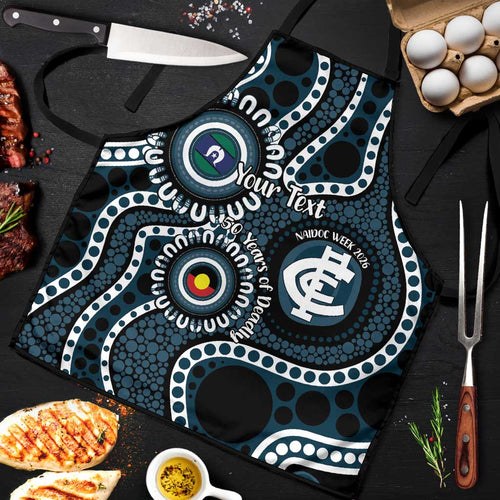 Carlton NAIDOC Week 2026 Personalised Apron 50 Years of Deadly Aboriginal Art