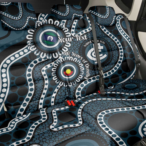 Carlton NAIDOC Week 2026 Personalised Back Car Seat Cover 50 Years of Deadly Aboriginal Art