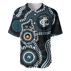 Carlton NAIDOC Week 2026 Personalised Baseball Jersey 50 Years of Deadly Aboriginal Art
