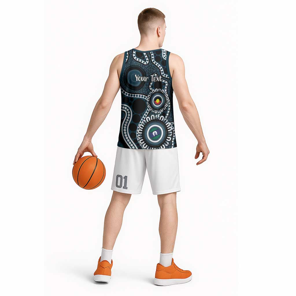 Carlton NAIDOC Week 2026 Personalised Basketball Jersey 50 Years of Deadly Aboriginal Art