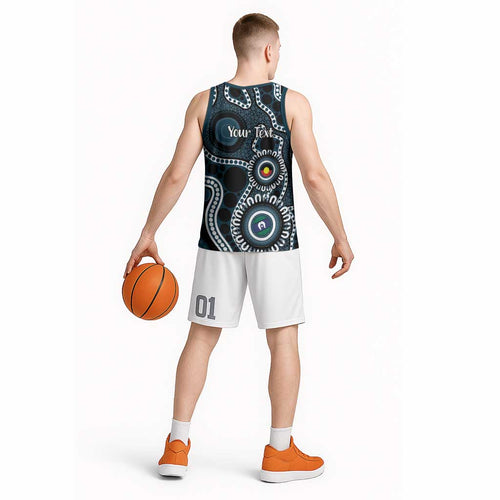 Carlton NAIDOC Week 2026 Personalised Basketball Jersey 50 Years of Deadly Aboriginal Art