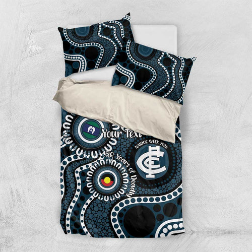 Carlton NAIDOC Week 2026 Personalised Bedding Set 50 Years of Deadly Aboriginal Art