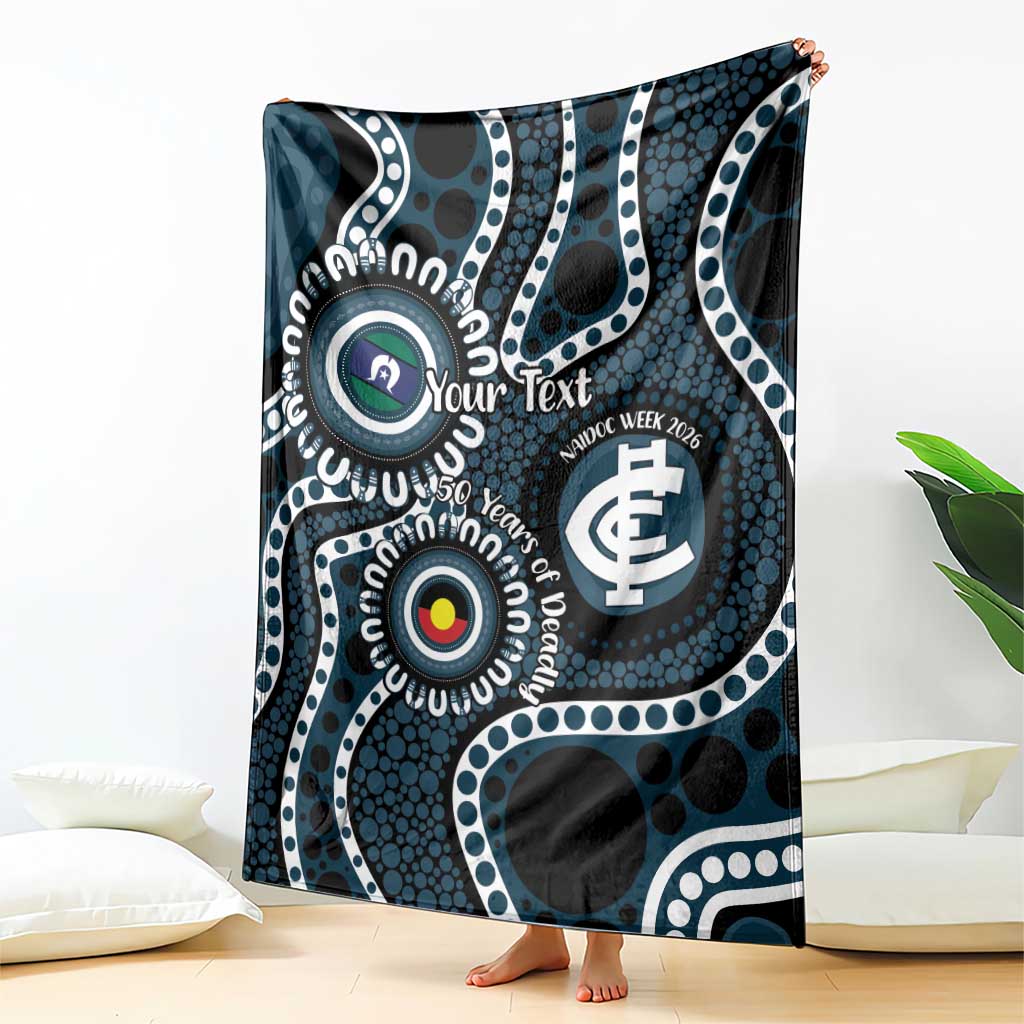 Carlton NAIDOC Week 2026 Personalised Blanket 50 Years of Deadly Aboriginal Art