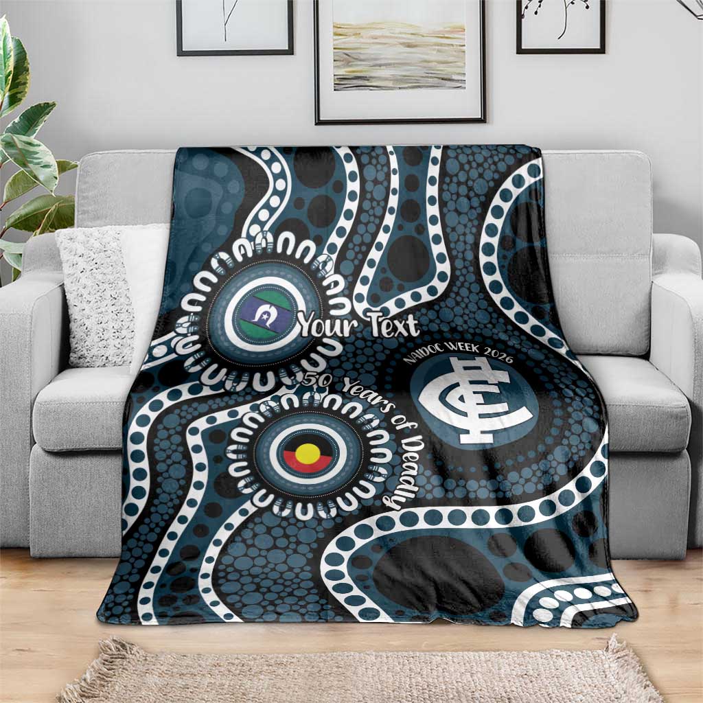 Carlton NAIDOC Week 2026 Personalised Blanket 50 Years of Deadly Aboriginal Art