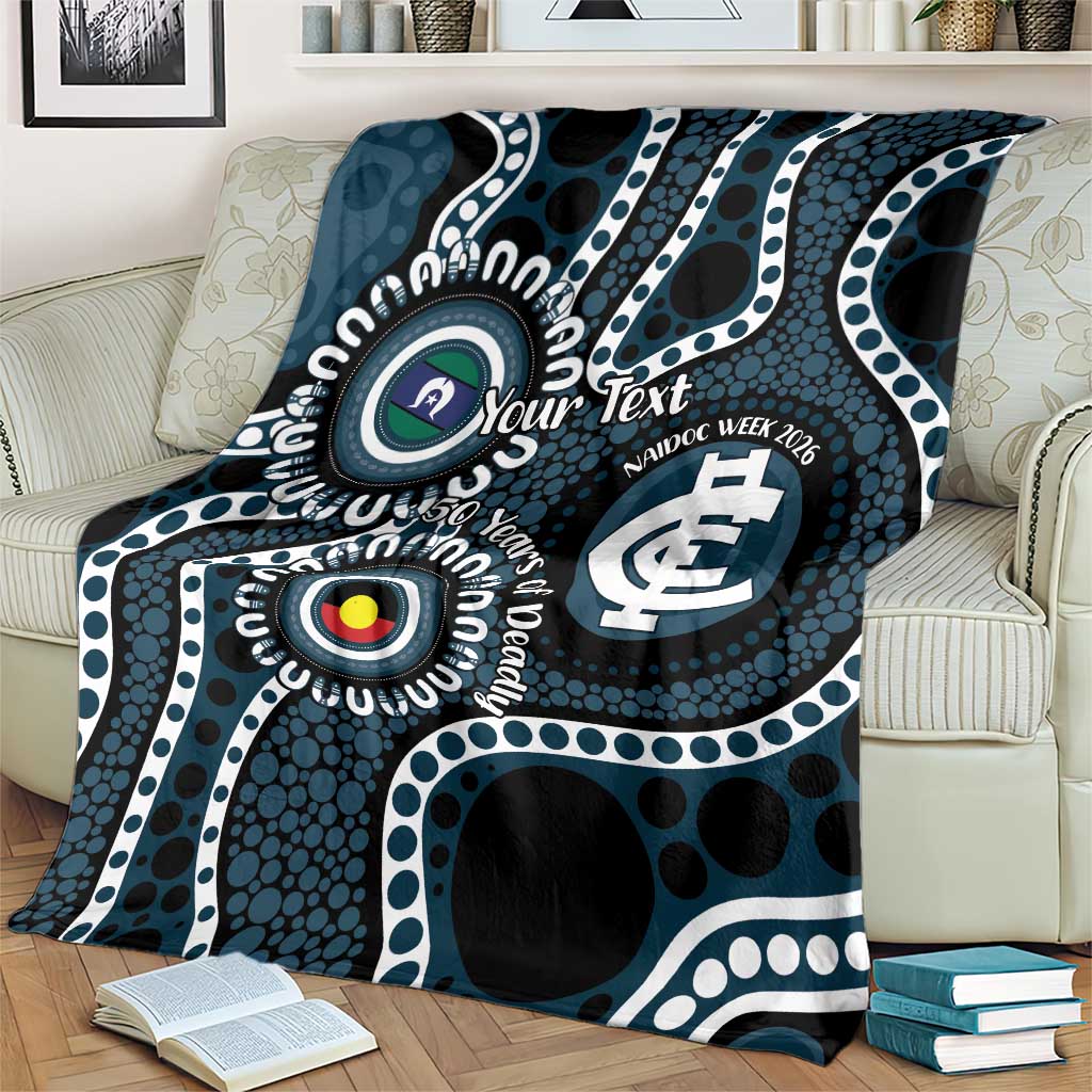 Carlton NAIDOC Week 2026 Personalised Blanket 50 Years of Deadly Aboriginal Art