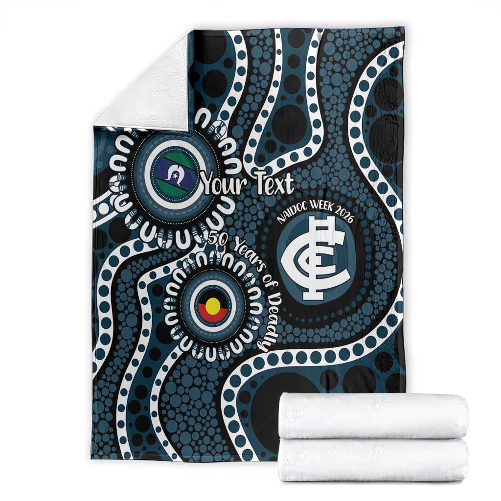 Carlton NAIDOC Week 2026 Personalised Blanket 50 Years of Deadly Aboriginal Art