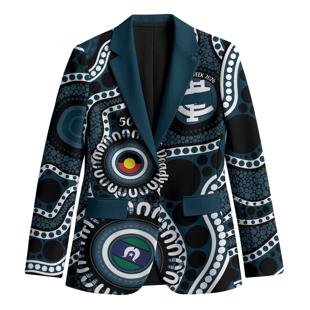 Carlton NAIDOC Week 2026 Personalised Blazer 50 Years of Deadly Aboriginal Art