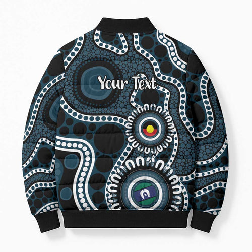 Carlton NAIDOC Week 2026 Personalised Bomber Puffer Jacket 50 Years of Deadly Aboriginal Art