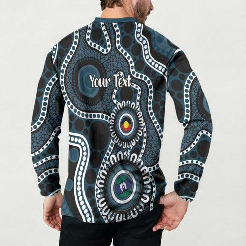 Carlton NAIDOC Week 2026 Personalised Button Sweatshirt 50 Years of Deadly Aboriginal Art