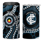 Carlton NAIDOC Week 2026 Personalised 4 in 1 Can Cooler Tumbler 50 Years of Deadly Aboriginal Art