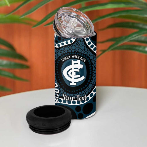 Carlton NAIDOC Week 2026 Personalised 4 in 1 Can Cooler Tumbler 50 Years of Deadly Aboriginal Art