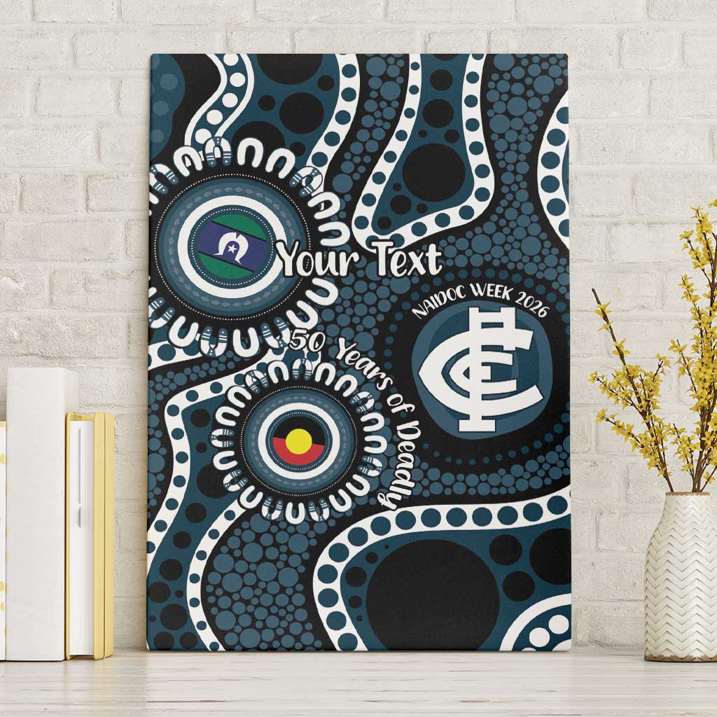 Carlton NAIDOC Week 2026 Personalised Canvas Wall Art 50 Years of Deadly Aboriginal Art